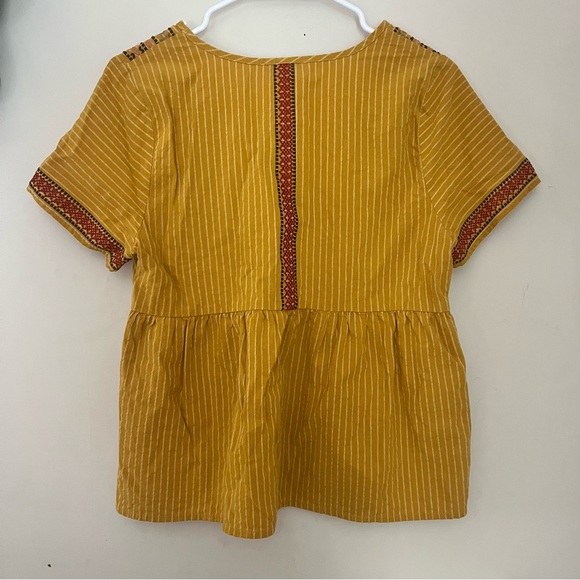 THML Mustard and Red Patterned Blouse - Picture 3 of 4